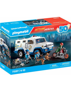 Playmobil 71597 Furgón Blindado con Policías y Ladrón 2