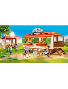 Refugio de Ponys PLAYMOBIL con Casa Móvil 34x19cm 2
