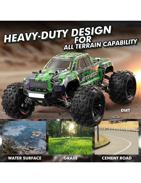 Coche RC Jetwood JC16W 4WD 1/16 Offroad 38 km/h 2 Baterías Coche RC Jetwood JC16W 4WD 1/16 Offroad 38 km/h 2 Baterías