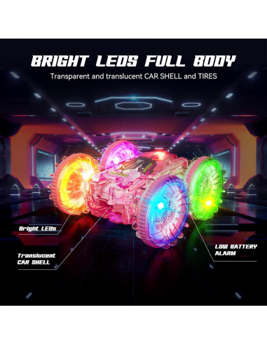 Coche RC Anfibio BFUNTOYS YL-103 Rosa 4WD LED 70 Min