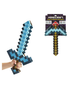 Mattel Minecraft Espada y Pico Diamante 2-en-1 Infantil