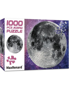 Rompecabezas Redondo 1000 Piezas MaxRenard La Luna 68,4 cm 2