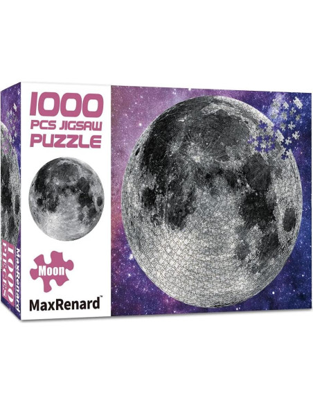 Rompecabezas Redondo 1000 Piezas MaxRenard La Luna 68,4 cm