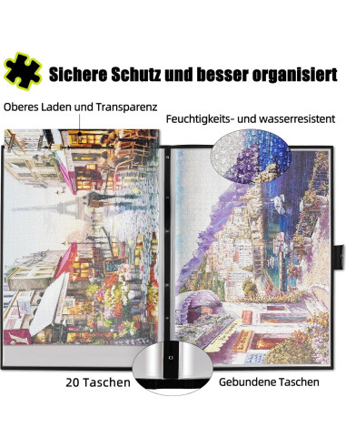 Carpeta de Almacenamiento de Rompecabezas ALL4JIG 20 Piezas