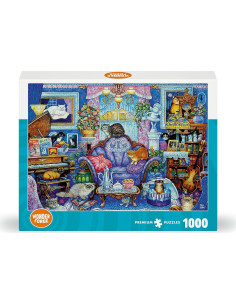 Rompecabezas 1000 Piezas Gatos en Habitación Azul Wonder Forge 2