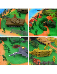 Conjunto de Soldados de Acción de 150 Pcs de deAO - Juguetes Militares para Niños 3+ 2