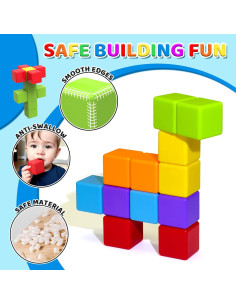 Bloques de Construcción Magnéticos Grandes Pairez Toys 12 PCS 2