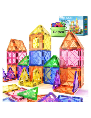 Bloques de Construcción Magnéticos Soyee 32 Piezas 3+ Años