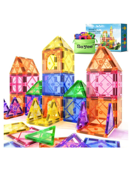 Bloques de Construcción Magnéticos Soyee 32 Piezas 3+ Años
