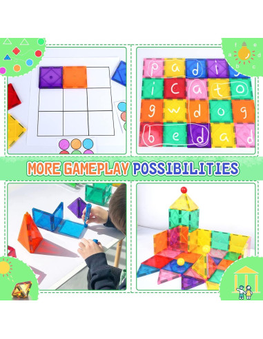 Bloques de Construcción Magnéticos Soyee 32 Piezas 3+ Años