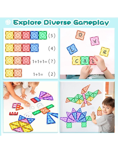 Bloques de Construcción Magnéticos Soyee 32 Piezas 3+ Años