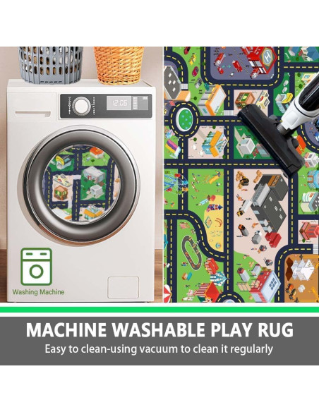 Alfombra Infantil Pyrrhite Mapa de Ciudad 0,81x1,19m