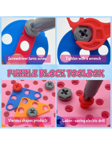 Set de Juguetes de Taladro Unicornio AquaArcc 351 Piezas