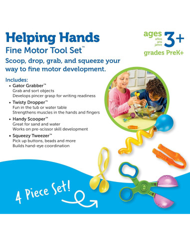 Juego de Herramientas de Motricidad Fina Learning Resources - 4 Piezas