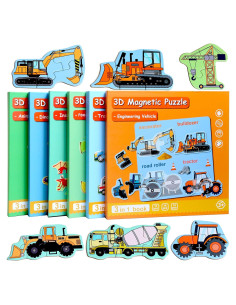 Rompecabezas Magnéticos Infantil Yunhe 12 Piezas 20x60 cm