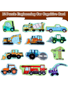 Rompecabezas Magnéticos Infantil Yunhe 12 Piezas 20x60 cm 2