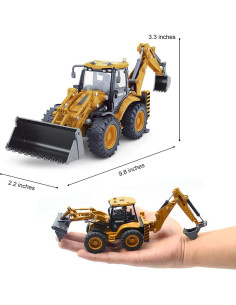 Excavadora a Escala 1:50 Dollox Cargador Frontal Metal 2