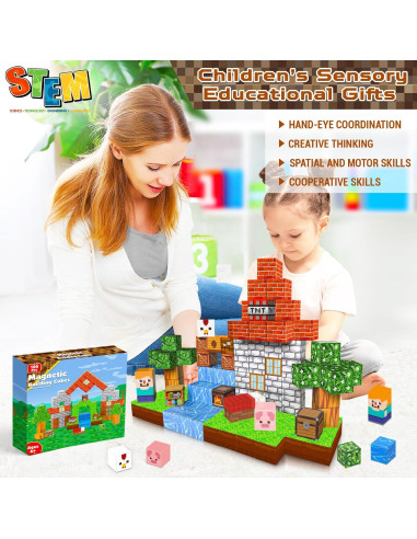 Bloques Magnéticos Goody King 100PCS Juguete STEM 20cm