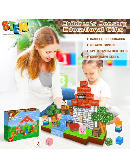 Bloques Magnéticos Goody King 100PCS Juguete STEM 20cm