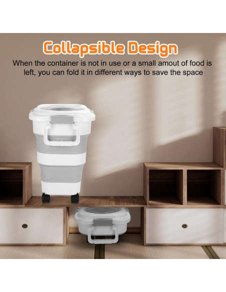 Contenedor Plegable Beyoung 11.3-22.7kg para Comida de Perros Contenedor Plegable Beyoung 11.3-22.7kg para Comida de Perros