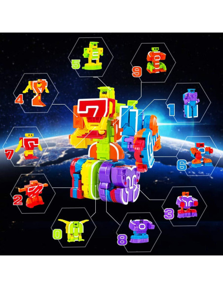 Juguetes Robot Lydaz 10 Pcs Educativos STEM para Niños 3-5