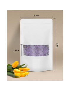 100 Bolsas Kraft Reutilizables Larzack 11.94x19.81 cm con Cierre 2