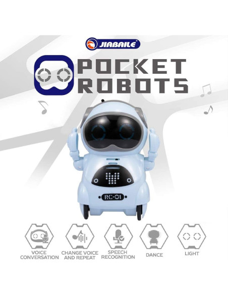 Robot Mini Interactivo GoolRC Azul con Voz y Baile
