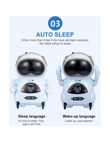 Robot Mini Interactivo GoolRC Azul con Voz y Baile