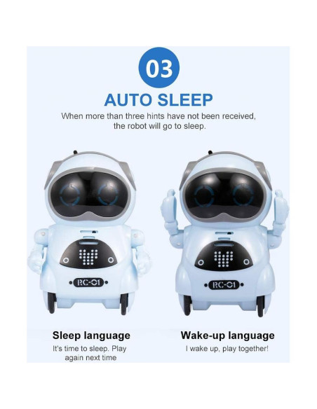 Robot Mini Interactivo GoolRC Azul con Voz y Baile