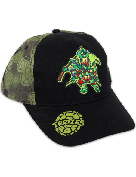 Gorra de béisbol TMNT para niños 4-6 años con stickers Gorra de béisbol TMNT para niños 4-6 años con stickers