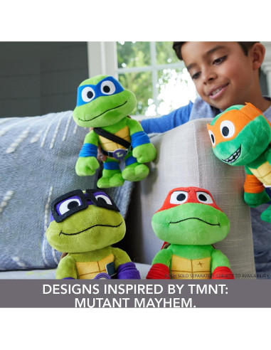 Muñeco de Peluche Leonardo TMNT Mattel 20 cm Suave