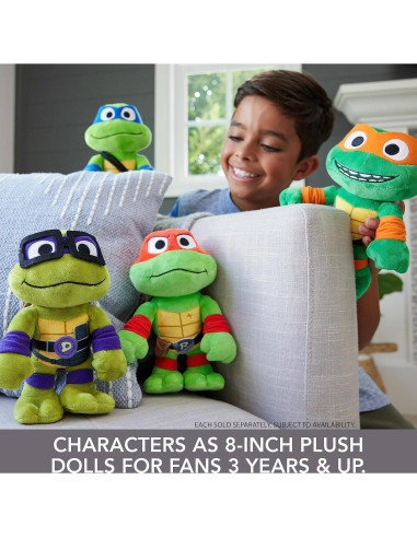 Muñeco de Peluche Leonardo TMNT Mattel 20 cm Suave