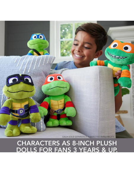 Muñeco de Peluche Leonardo TMNT Mattel 20 cm Suave