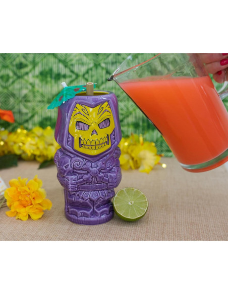 Taza Cerámica Geeki Tikis Skeletor 21 Onzas Coleccionable