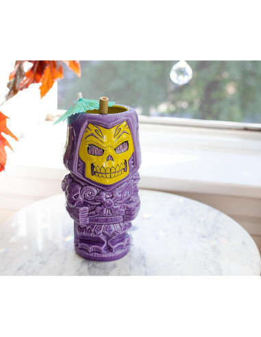 Taza Cerámica Geeki Tikis Skeletor 21 Onzas Coleccionable