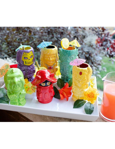 Taza Cerámica Geeki Tikis Skeletor 21 Onzas Coleccionable