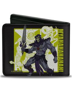 Billetera Bifold Buckle-Down He-Man y Skeletor Cuero Vegano 2