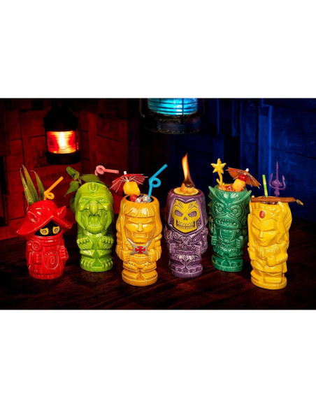 Taza Cerámica Geeki Tikis Skeletor 21 Onzas Coleccionable