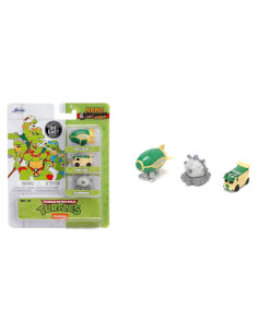 Tortugas Ninja Jada Toys Paquete de 3 Autos de Metal