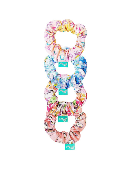 Scrunchies LUV HER para Niñas - 4 Grandes Personajes