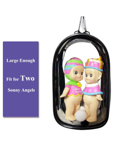 Bolsa de exhibición Yushen para figuras mini PVC Negro 2