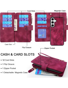 Carcasa Billetera Lacass para Samsung Galaxy S25+ 12 Ranuras 2