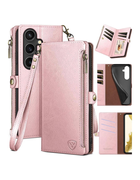 Funda XcaseBar para Samsung Galaxy S25 con monedero RFID