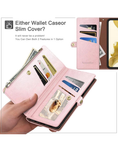 Funda XcaseBar para Samsung Galaxy S25 con monedero RFID