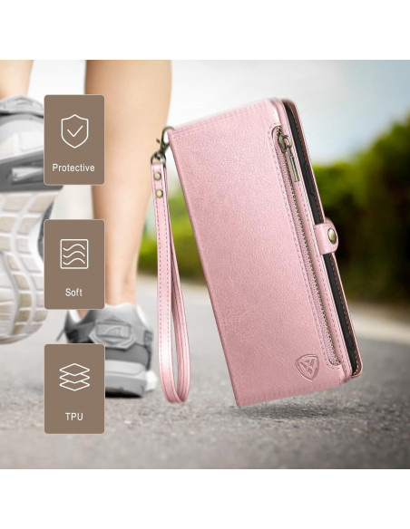 Funda XcaseBar para Samsung Galaxy S25 con monedero RFID