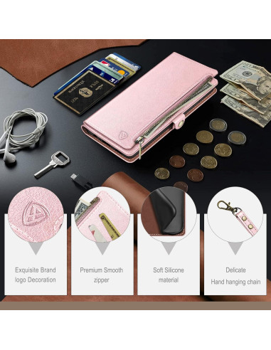 Funda XcaseBar para Samsung Galaxy S25 con monedero RFID