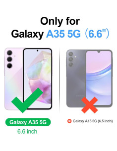 Funda Cartera Antsturdy para Samsung Galaxy A35 5G Morado 2