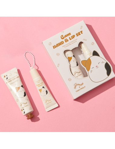 Set de Manos y Labios Cam el Gato TONYMOLY 2 Piezas