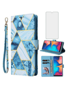 Funda de Cartera Asuwish para Samsung Galaxy A10S Azul