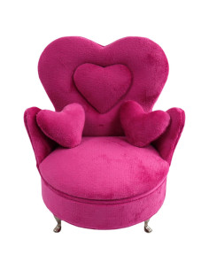 Caja de Joyería Terciopelo Rosa WZM para Muñecas